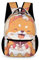 MQSSYOA Schulranzen Niedlicher Fuchs Happy Birthday Torte Umhängetasche Rucksack Reisetasche Tagesrucksäcke Büchertasche Für Jungen Mädchen Studenten