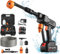 Akku Hochdruckreiniger 600W Hochdruckreiniger mit 2 Akku 21V Max 60Bar Hochdruckreiniger mit 6-IN-1 Düse, 5M Schlauch, Schaumkrug, Mobiler Hochdruckreiniger für Auto, Pool,Terrasse,Fenster, Rasen