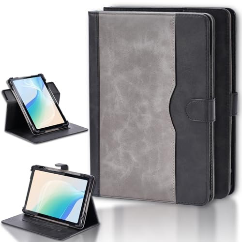 hülle Kompatibel für Innjoo Time 2 Tablet Hülle Case Schutzhülle 360-Grad-Drehung Multi-Viewing Angels PU Leder Stand Folio Cover Schwarz
