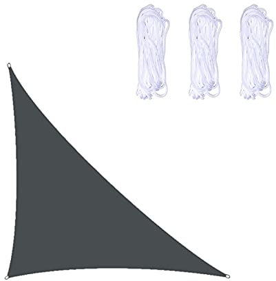 Tenda parasole impermeabile a triangolo con blocco UV 3 x 4 x 5 m tenda da sole per patio cortile giardino