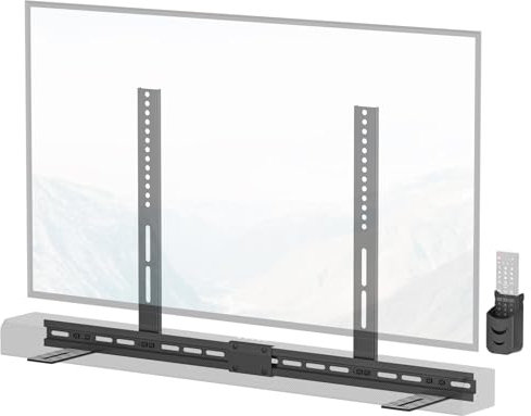 Sound Bar Mounts Under TV for Sony Soundbar Mount with Remote Holder - Adjustable Height Sound Bar Mounting Bracket for Sony Under TV Soundbar Mount Above TVs for Space Saving