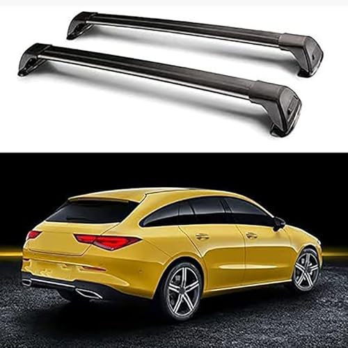 Nsnqb Auto DachträGer Crossbar für Benz CLA Class Shooting Brake Estate 2020-2023, Dachgepäckträger Dachträger Querstangen Gepäckträger Dachträger, für Fahrradträger, Dachboxen