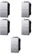 5x Interruttore interbloccato doppio saliscendi, tapparelle, avvolgibili, Modulo Grigio, Compatibile Con BTicino Living, frutti, interruttori, pulsanti, deviatori, Per Placche originali e compatibili