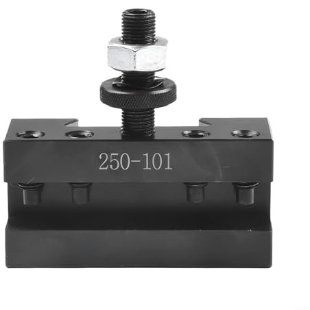 HomeVortex Quick Change Turning Facing CNC Lathe Tool Post Holder,250-101 for 10-15 Inch Lathe Swing Toolholding Workholding 3/16-1/2 Inch Capacity