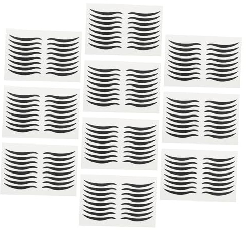 CALLARON 80paare Wiederverwendbare Eyeliner Aufkleber Aus Kunststoff Für Augen Make up Zubehör Selbstklebend Schwarz Eyeliner Stencils Für Augenlider Lidstrich Aufkleber Wasserfeste