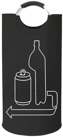 Bottles Collection Container, 115L Large Capacity Oxford Cloth Storage Bags, Recycle Deposit Bottle Collector Bins for Kitchen Home Garage Pantry Office Camping Picnic Utility Room Trunk