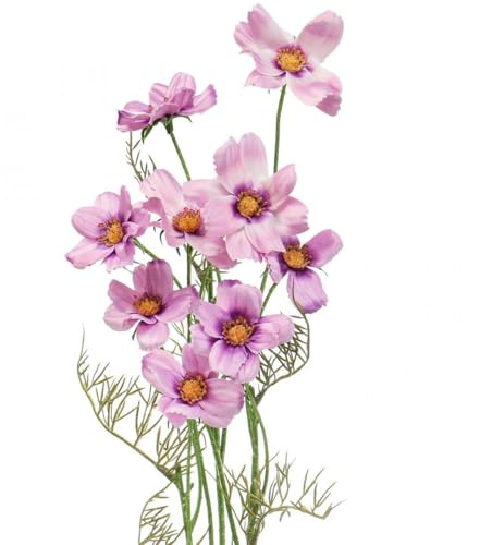 Viana Künstliche Sommerblume Cosmea für dekorative Arrangements, 3 Stück