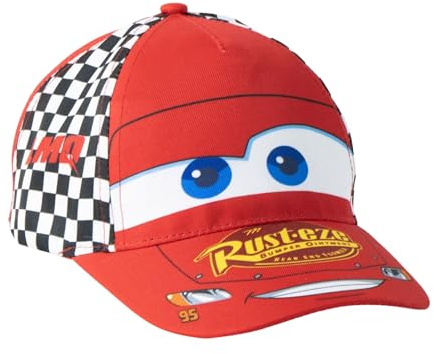 Disney Pixar Cars Baseballkappe für Jungen, Lightning McQueen Mütze, Sommerkappe für Kinder
