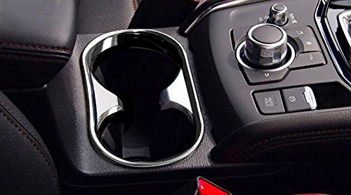 für CX-5 KF 2018-2024 Chrom Mittelkonsole Getränkehalter Dekor 1 Stück ABS Kunststoff
