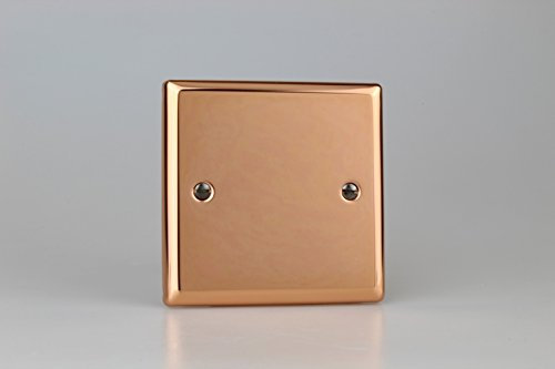 Varilight XYSB.CU Blank Plate 1 Gang Polished Copper