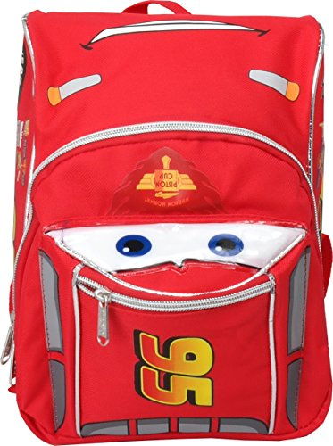 Mini Rucksack – Disney – Cars McQueen rot/Silber Gesicht New 001544
