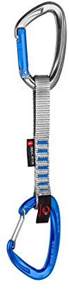 Mammut Crag Indicator Wire Express Set - 10cm Straight Gate/Wire Gate, Silver-Ultramarine