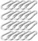 Karabinerhaken Stahl-Karabiner mit Schnapphaken 20er Pack 10 mm x 100 mm