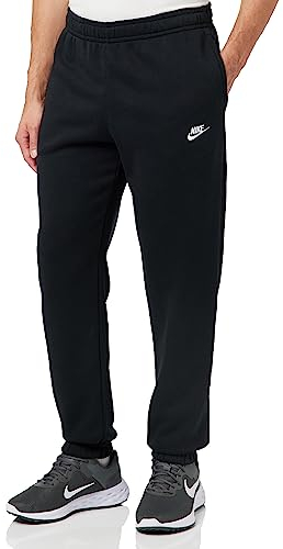NIKE Men's M Nsw Club Pant Cf Bb Sport Trousers, Black/Black/(White), XS UK
