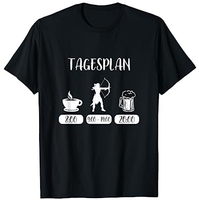 T-Shirt Bogenschütze - Bogenschießen Bogensport Witz Spruch T-Shirt
