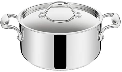 LAGOSTINA ACCADEMIA LAGOFUSION Faitout inox 26cm (6,6 L) + couvercle Tous feux dont induction Poignée rivetée robuste Italie Garantie 25 ans 011116031226