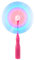 UltraByEasyPeasyStore Ultra 1 Rose LED Schwenkventilator mit LED Leuchtstab Windmühle Kinder Rainbow Light Ventilator Batteriebetrieben Leuchtstab Rotierend LED Leuchtstab Glow Sticks Spielzeug