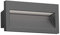 ledscom.de LED Wandeinbauleuchte NOLA, Downlight für außen, IP54, anthrazit matt, 140 x 70mm, kaltweiß
