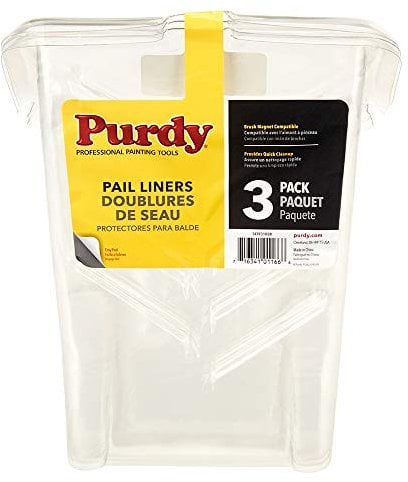 Purdy PAIL LINERS PACK OF 3,Transparent,21x21 cms