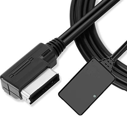 WXFEXIA Bluetooth AMI MMI Aux Adapter, Media Music Interface Audio Cable Compatible with Mercedes Benz With a Comand NTG 4.5 System E Class W212 S212 C207 A207, C Class W204 S204