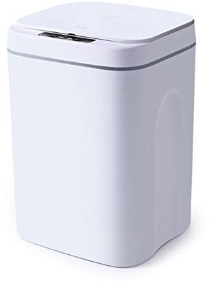 chlius 12L Poubelle à capteur en Plastique entièrement Automatique Bacs à Cuisine avec Couvercle, Poubelle sans Contact pour Salon, Chambre à Coucher, Cuisine et Salle Bain