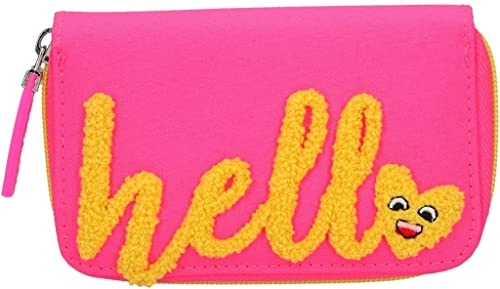 Depesche 10184-pink Portemonnaie Kindergeldbörse TOP Model Serie Hello Farbe Pink/Gelb