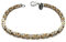 Fly Style Byzantiner Königskette Gold+Silber Edelstahl - Königsarmband Armband Herren 18 Karat teil-vergoldete Kette - 5mm breit, 22cm lang