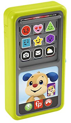 Fisher-Price Mon Smartphone 2 en 1, Jouet d’Apprentissage de la Naissance aux Premiers Pas, téléphone avec lumières et Musique, Version française, Jouet Enfant, Dès 9 Mois, HNL44