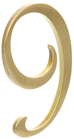 Happyyami 1Pièce Plaque Numéro de Maison Cuivre Numéro de Porte Boîte Aux Lettres Décoratif pour Adresse Externe Matériau et Pratique