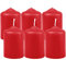 HS Candle Wachskerzen Stumpenkerzen Rot Ø4cm x 6cm (6 Stück) Teelicht Durchmesser, in vielen Farben - Hergestellt in EU - Kerzen Blockkerzen - Wachs