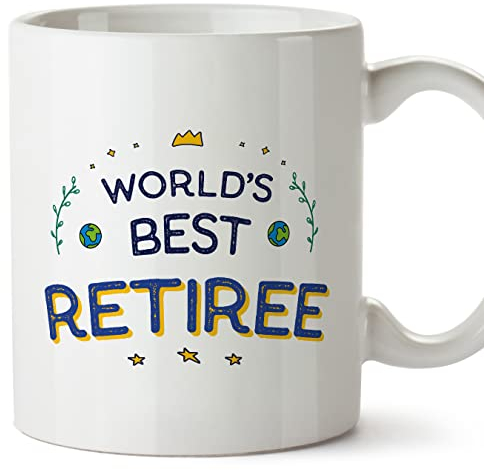 Mugffins Tasses pour RETRAITÉE - En Anglais - Cadeau original pour RETRAITÉE - World's Best - 11 oz / 330 ml