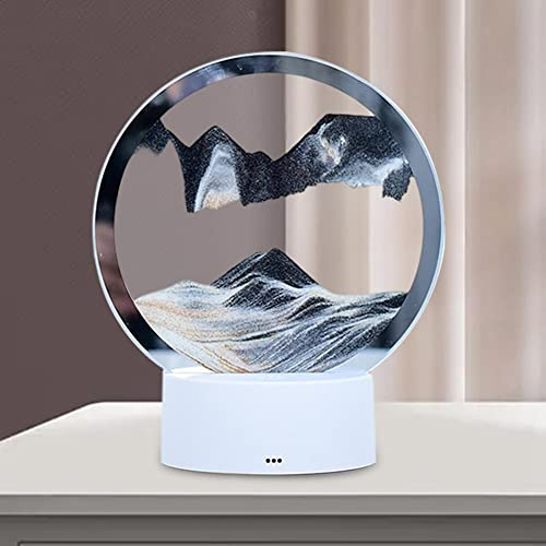 Peinture De Sable Qui Coule, Peinture à Sable Fluide, Sable Mobile, 3D Sable Dynamique Art, Peinture De Sable De Mer Profonde pour Paysage Artistique pour La Maison, Le Bureau, Les étagères