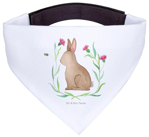 Mr. & Mrs. Panda Hundehalstuch L Hase Sitzen - Geschenk, Halstuch Für Hunde, Ostern, Hundetuch, Hund, Frohe, Ostergrüße, Bandana, Schal, Kaninchen, Osterhase