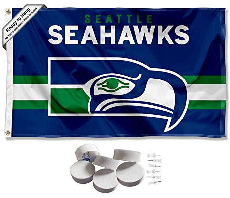Seattle Seahawks Retro Vintage Banner und Wandteppich