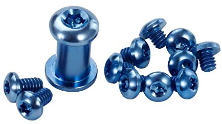 13-teiliges Titan-Schrauben für Benchmade 535 Bugout, Mini Bugout 533 und Bailout 537, komplettes Hardware-Set inkl. Drehgelenk, Griff und Taschenclipschrauben, Blau