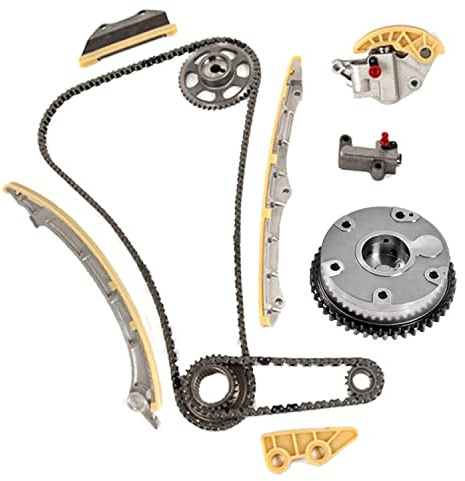 BLDYG Engine Timing Chain Kit with Camshaft Adjuster, Suitable for Honda Acura ILX Accord Civic Crosstour CR-V 2.4L 2008-2015, Automotive Timing Chain Set Replacement Parts with VVT Gear