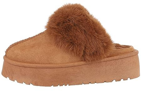 Ital Design Damen Freizeitschuhe mit Flacher Sohle, runde Spitze, Camel, Gr. 36