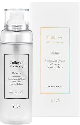 Collagen Serum Spray for Face 100ml (3.38fl.oz) Glass Skin 95% Collagen Extract Easy Application Spray Last Step Skin Care Body Care Mist