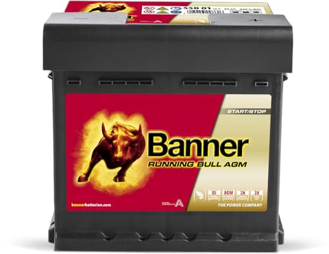 Banner 55001 AGM Running Bull 12V 50Ah 540A Autobatterie