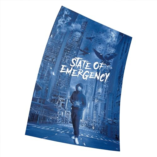 Lil Tjay - State of Emergency Album Poster Größe 11 x 17 Dekorative Rahmenloses Kunst Geschenk (28 x 43 cm) Leinwand Poster