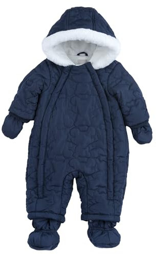 Chicco Tuta Da Sci Neonato/Neonata 0-24 mesi, Blu, 12 mesi, Designed in Italy