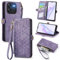 MOJIA Case for Blackview Wave 6C Cover, [Anti-fall] Fashion Flip Case with Card Slots and Stand, Premium Leather Wallet Cover. Purple