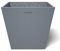 POTS&MORE Maceta Prismo 20 (20 cm de diámetro, Forma Cuadrada, Color Gris, Altura 18 cm, Maceta de plástico, para Plantas de Interior) VP022001