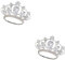 DEARMAMY 2stücke Elegante Damen Brosche Stilvolle Krone Anstecknadel Mit Zirkon Dekoration Für Hochzeiten Partys Geburtstagsfeiern Und Besondere Anlässe