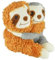 A2Z Warm Hugs Microwavable Detachable Sloth Wheat Bags Plush Fleece Cover Warmth Comfortable Heating Relaxation for Pain Relief Cosy Nights
