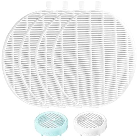 4pcs Nail Dust Collector Replacement Filter, Reusable Cotton Fly Ash Collector Filter Nail Duster Accessories Compatible with MelodySusie, for Absorbing 99% of Dust and Fly Ash
