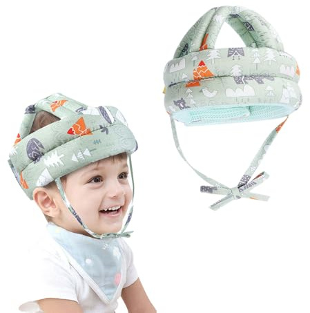 CATOR Baby Kopfschutz, Kopfschutz Baby Helm Baby, 360°Anti-Kollision Baby Helm Schutzhelm, Baby Head Protector, Verstellbarer Babyhelm, für Babys im Alter von 0.5 bis 3 Jahren(Grün)