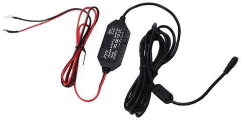ZDAGELD 24/7-Dashcam-Festverdrahtungsset, Echtzeit-Spannungsanzeige, Dash-Kamera-Ladegerät-Netzkabel, Unterstützt USB C, für Autos und LKWs