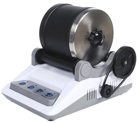 Jipersuo Stone Drum Rock Tumbler Kit Stone Cup Set Grinding Machine Rock Polisher With Grains & Jewellery Attachments 16