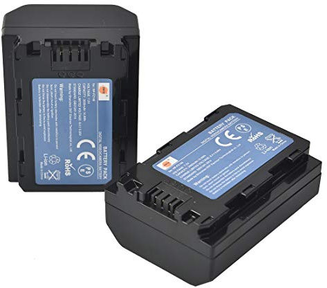 DSTE Batterie de Remplacement en 2 pièces NP-FZ100 Batterie Compatible pour Sony Alpha 9, Alpha 9R, ILCE-9, ILCE-7RM3, NPA-MQZ1K, α7 III, α9